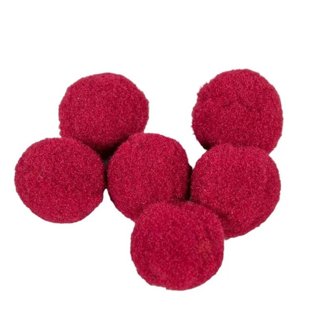 2 cm-es kashmir golyó 10 db-os kiszerelés - bordó - kellékek & szerszámok - dekorációs kellékek - egyéb kellékek - Meska.hu