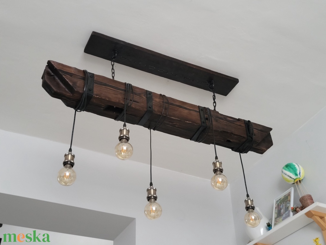 Rusztikus Gerenda lámpa  - otthon & életmód - lámpa - fali & mennyezeti lámpa - Meska.hu