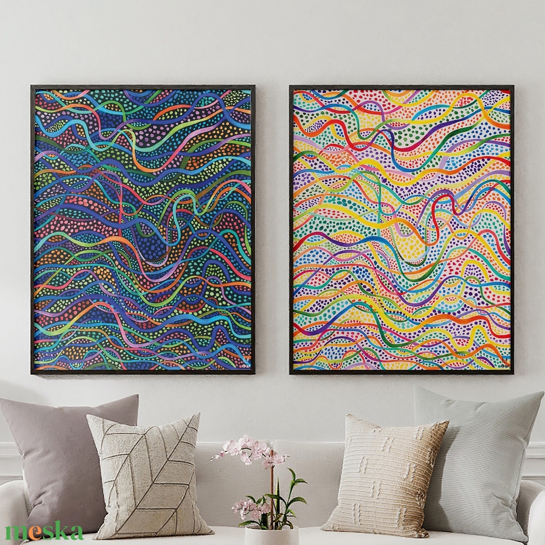 Színes ritmus � nyomtatható falikép, poszter, print - otthon & életmód - dekoráció - kép & falikép - poszter - Meska.hu