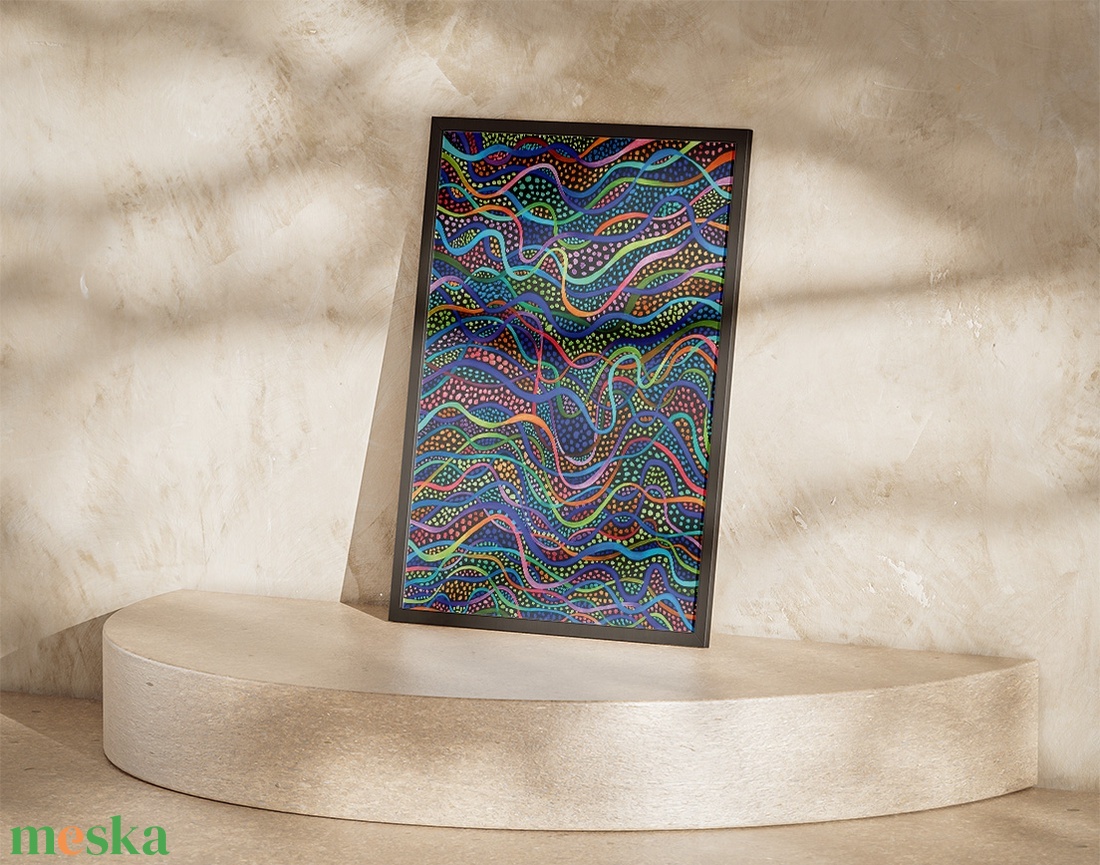 Színes ritmus � nyomtatható falikép, poszter, print - otthon & életmód - dekoráció - kép & falikép - poszter - Meska.hu