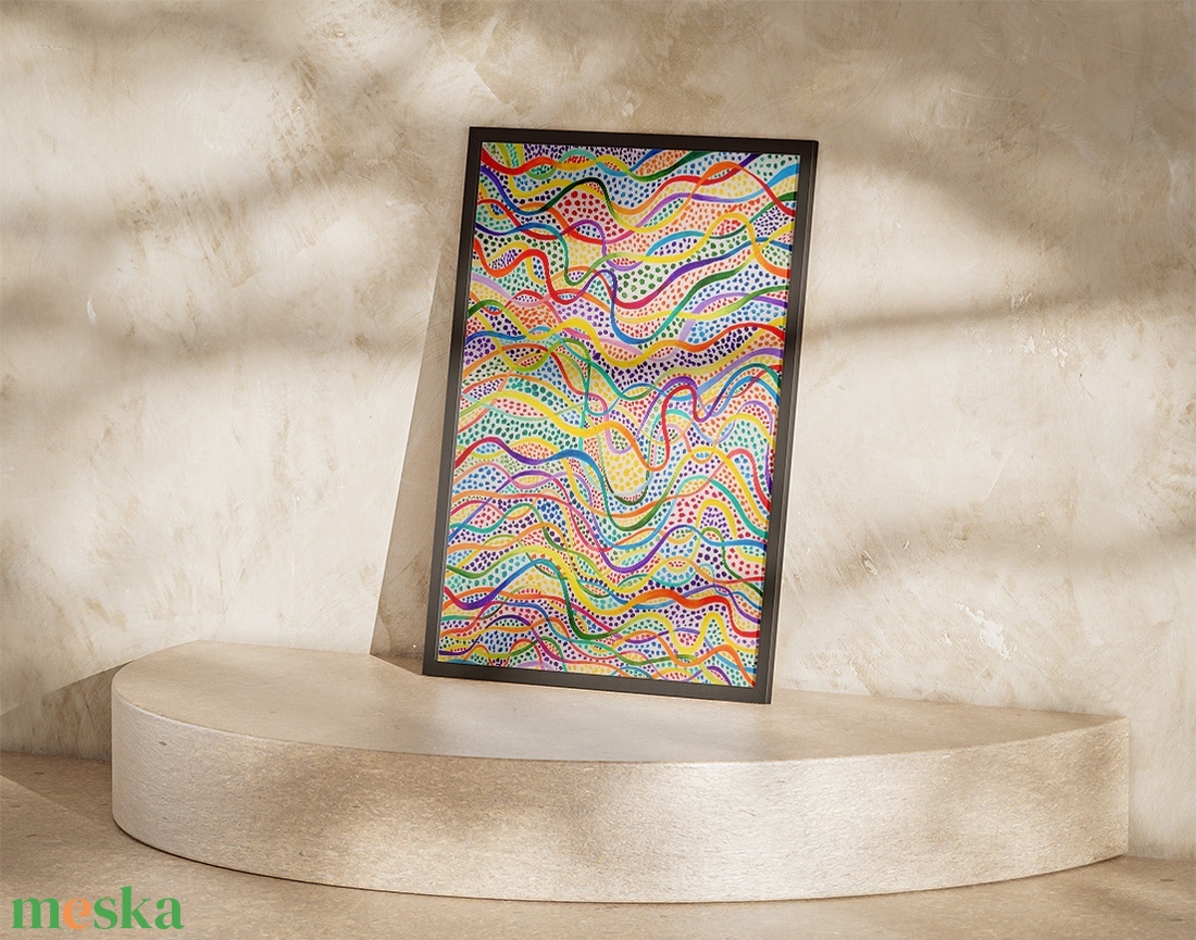 Színes ritmus � nyomtatható falikép, poszter, print - otthon & életmód - dekoráció - kép & falikép - poszter - Meska.hu