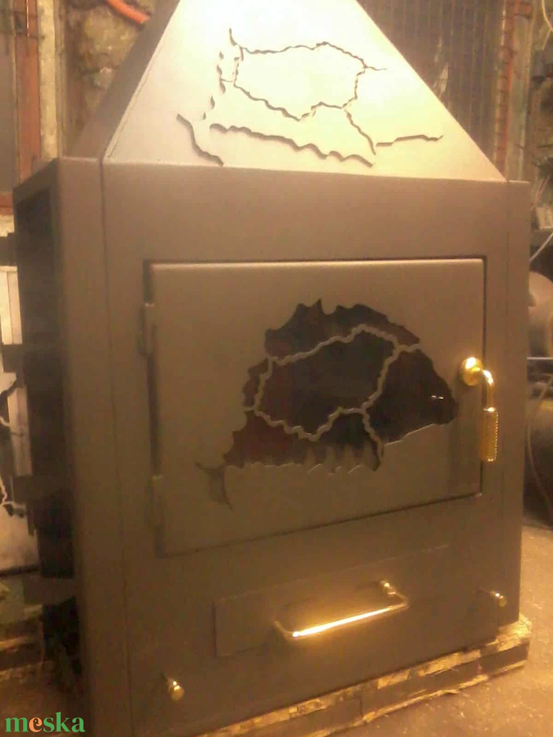 Vízteres kályha, cserélhető oldalburkolattal - otthon & életmód - ház & kert - kandalló tartozék - Meska.hu