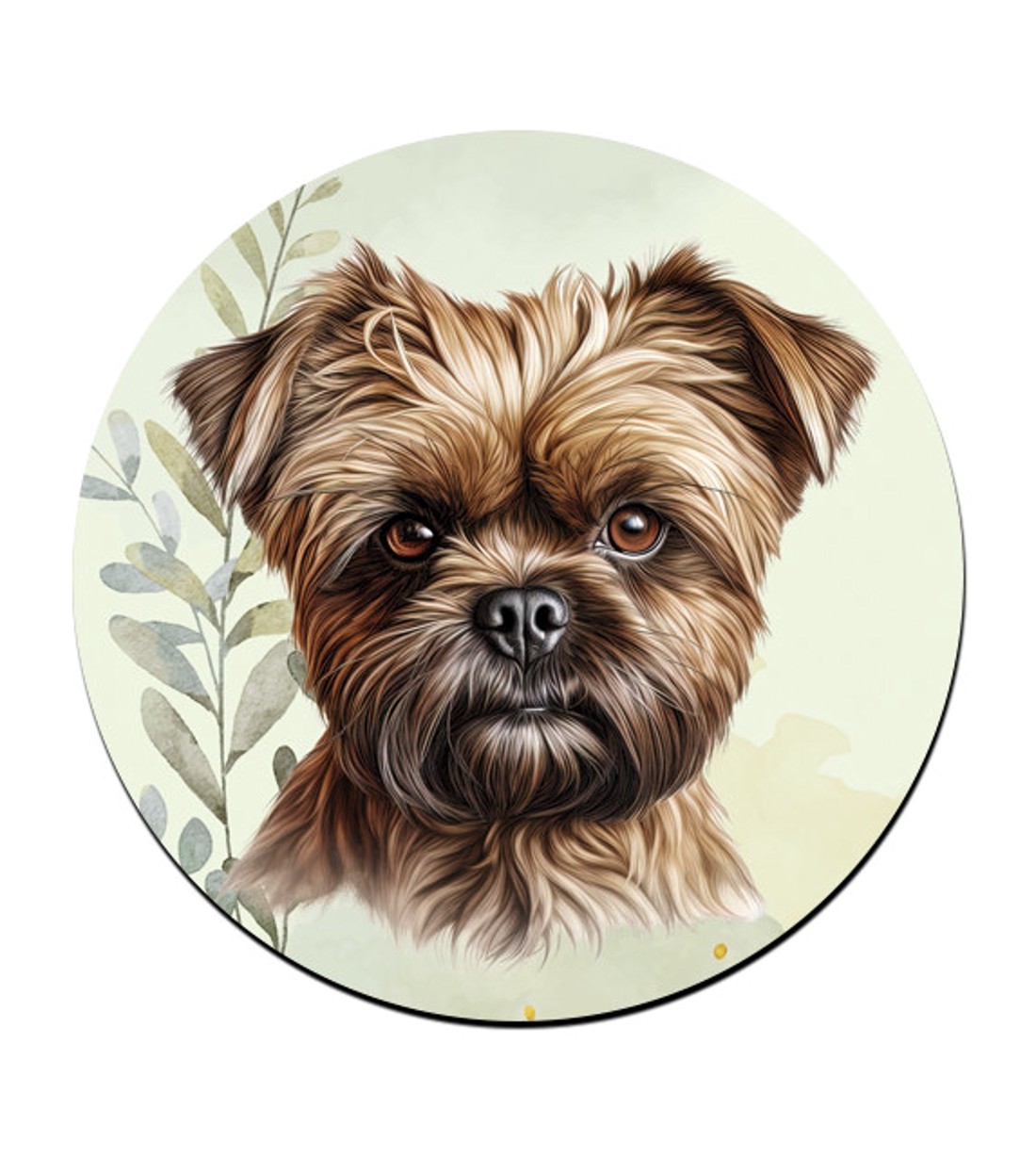 Barna Affenpinscher portré mintás bögre alátét -  - Meska.hu