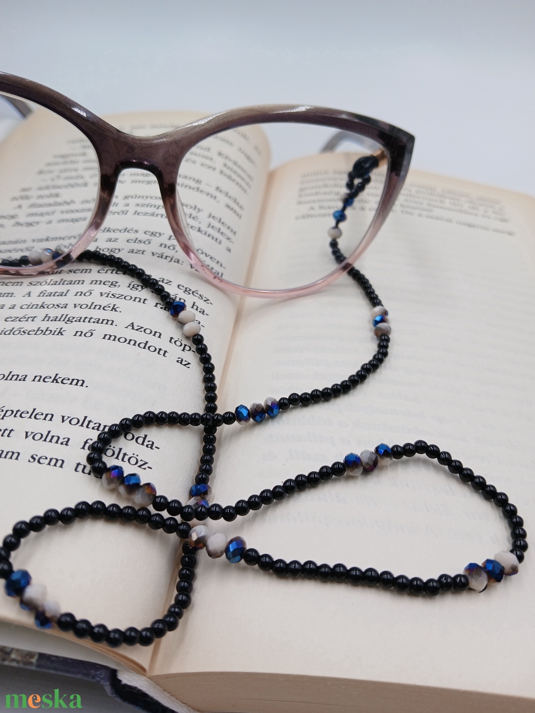 Turmalin szemüveglánc- a védelmező ajándék - ékszer - nyaklánc - hosszú nyaklánc - Meska.hu