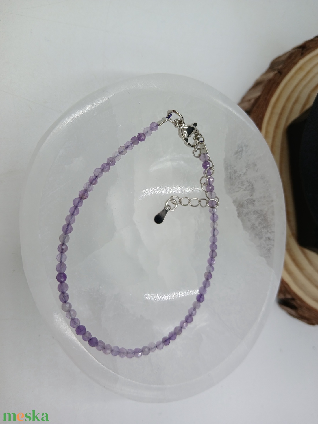 Ametiszt szett- a csend és bölcsesség köve - ékszer - ékszerszett - Meska.hu