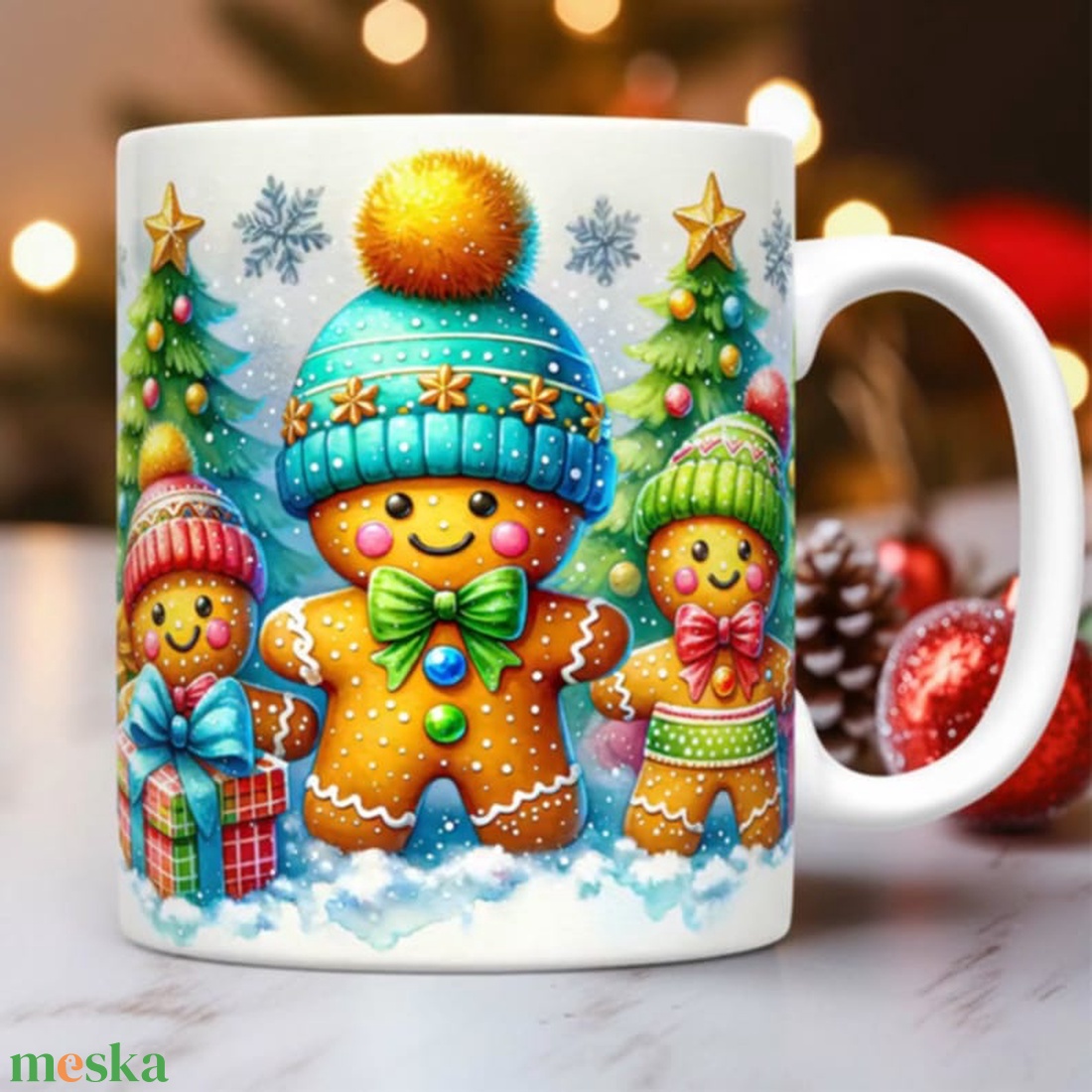 Mézeskalácsos bögre karácsonyra  - otthon & életmód - konyhafelszerelés, tálalás - tálalás - bögre & csésze - Meska.hu