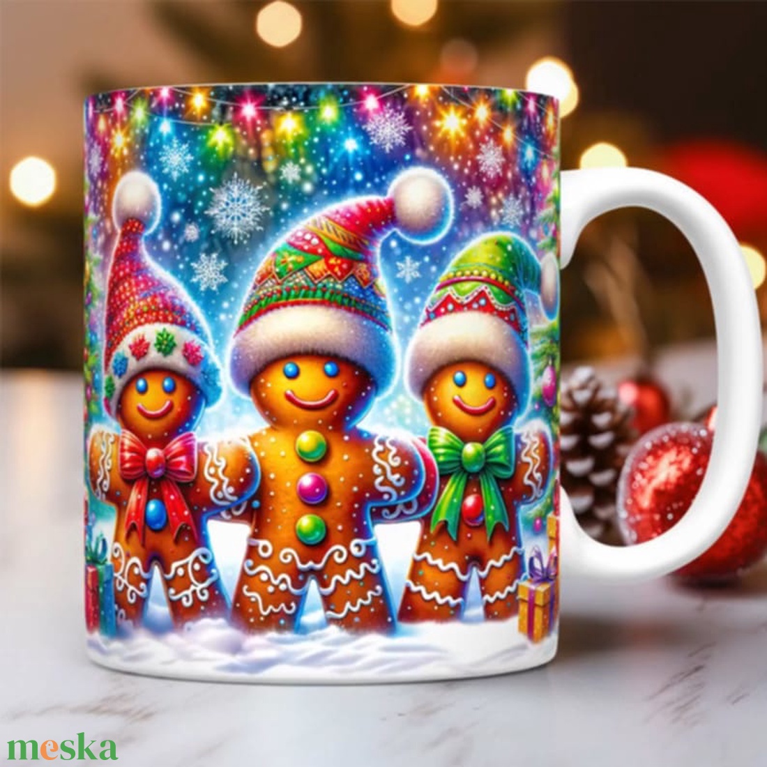 Mézeskalácsos bögre karácsonyra - otthon & életmód - konyhafelszerelés, tálalás - tálalás - bögre & csésze - Meska.hu