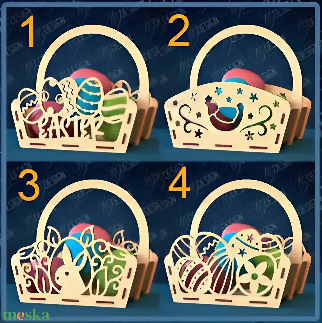 Húsvéti Tojásgyűjtő Kosárka gyerekeknek - otthon & életmód - tárolás & rendszerezés - tárolókosár - Meska.hu