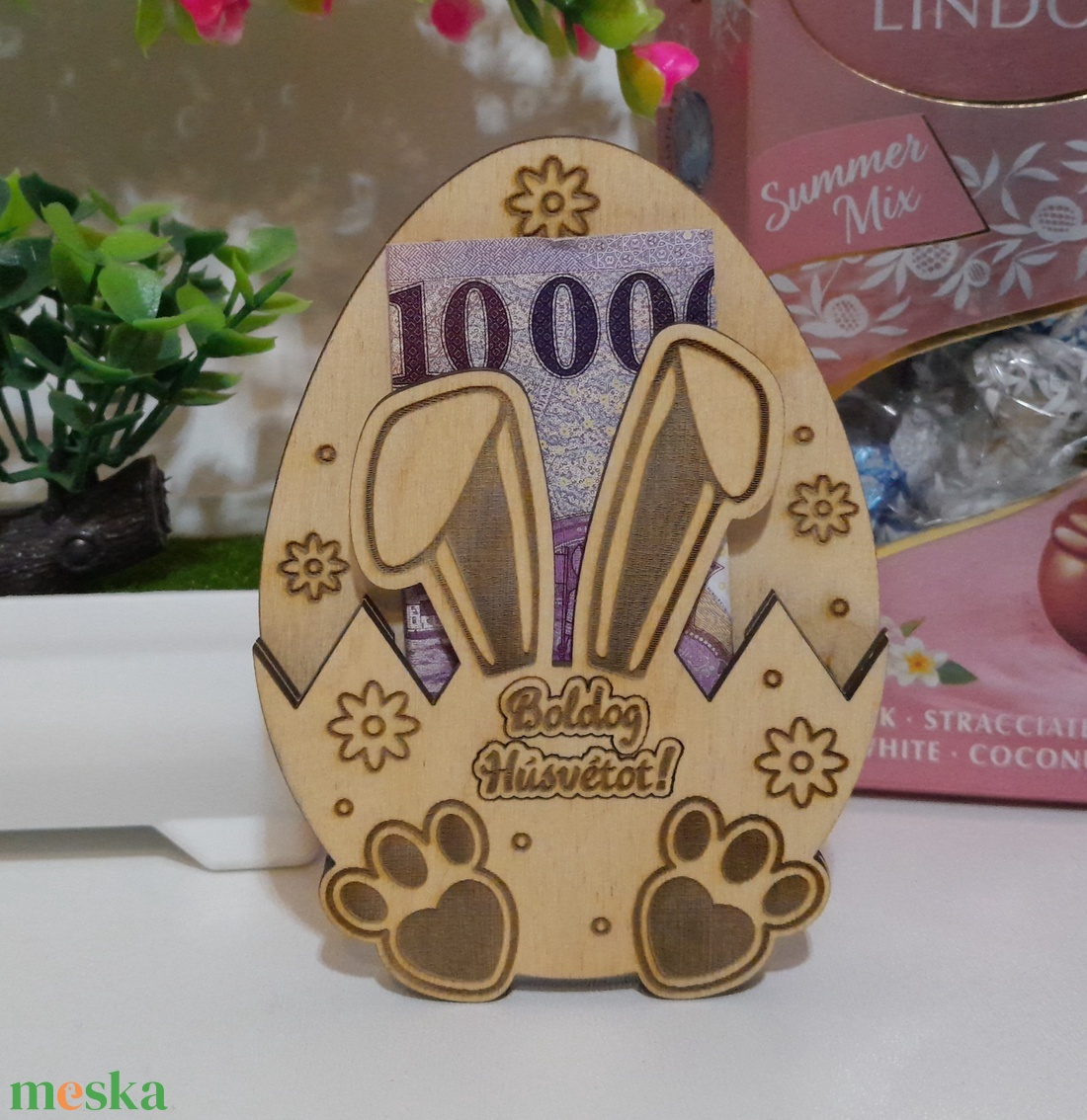 Húsvéti pénzátadó ! Névvel - esküvő - emlék & ajándék - nászajándék - esküvői pénzátadó doboz - Meska.hu