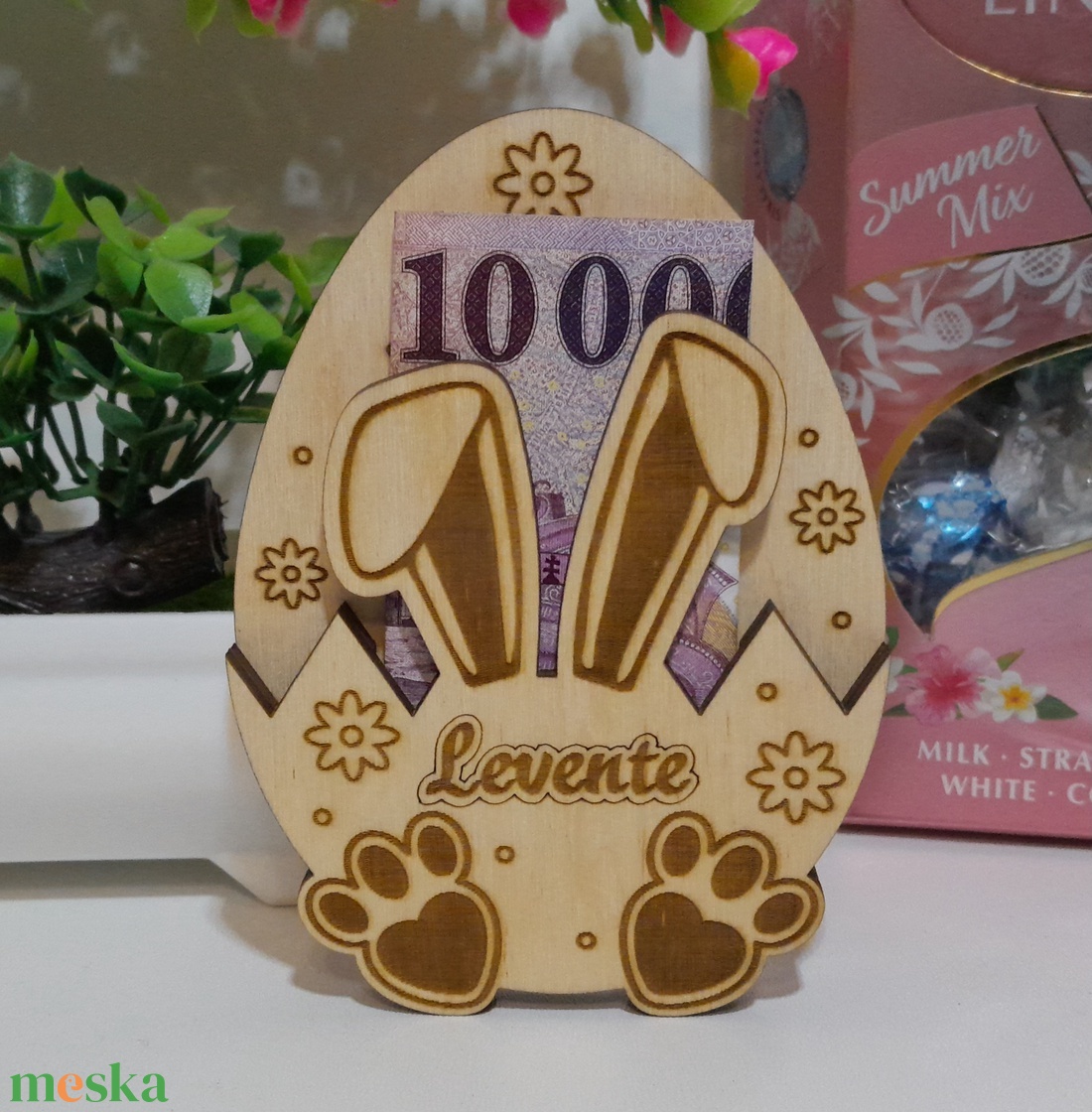 Húsvéti pénzátadó ! Névvel - esküvő - emlék & ajándék - nászajándék - esküvői pénzátadó doboz - Meska.hu