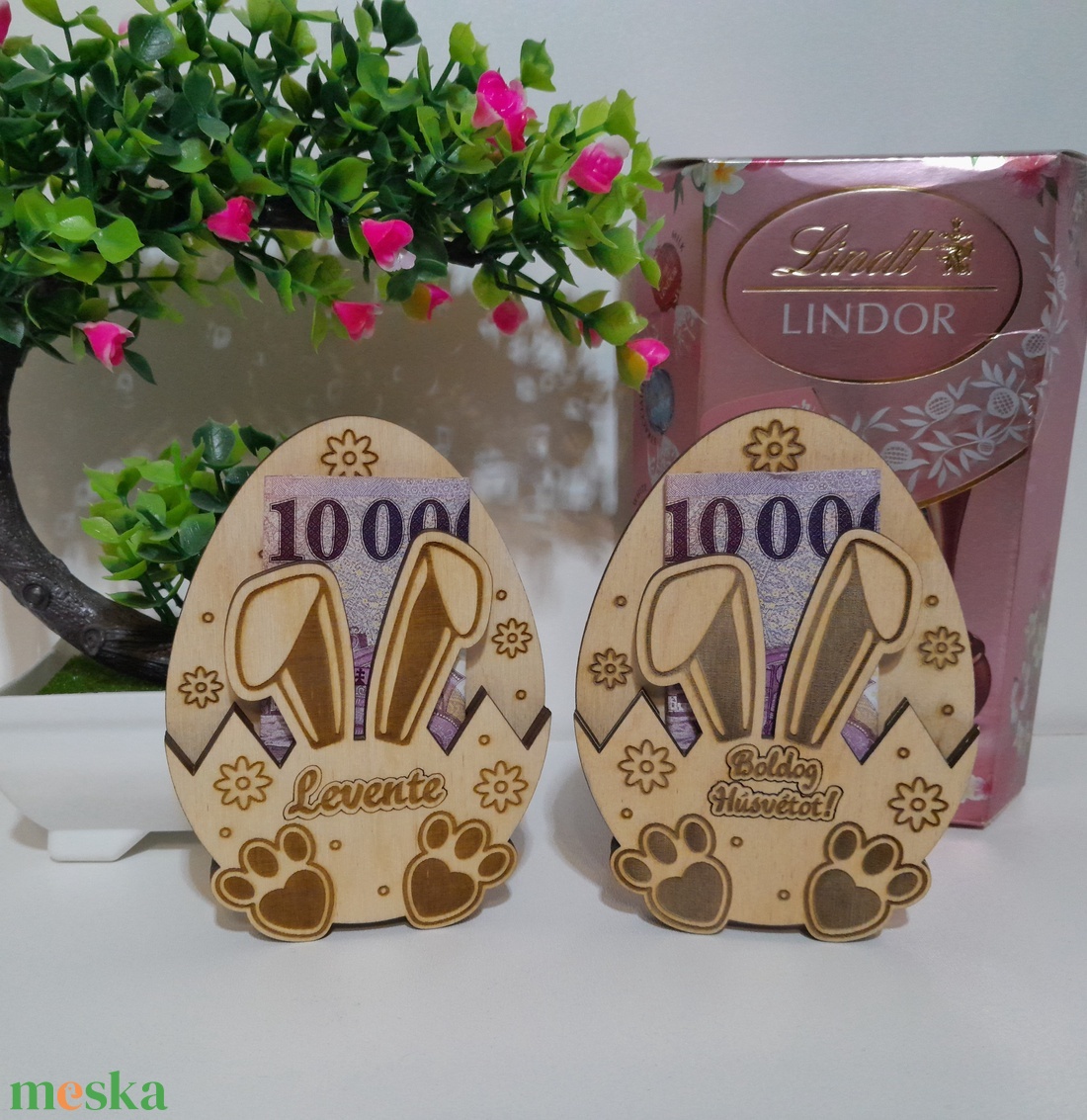 Húsvéti pénzátadó ! Névvel - esküvő - emlék & ajándék - nászajándék - esküvői pénzátadó doboz - Meska.hu