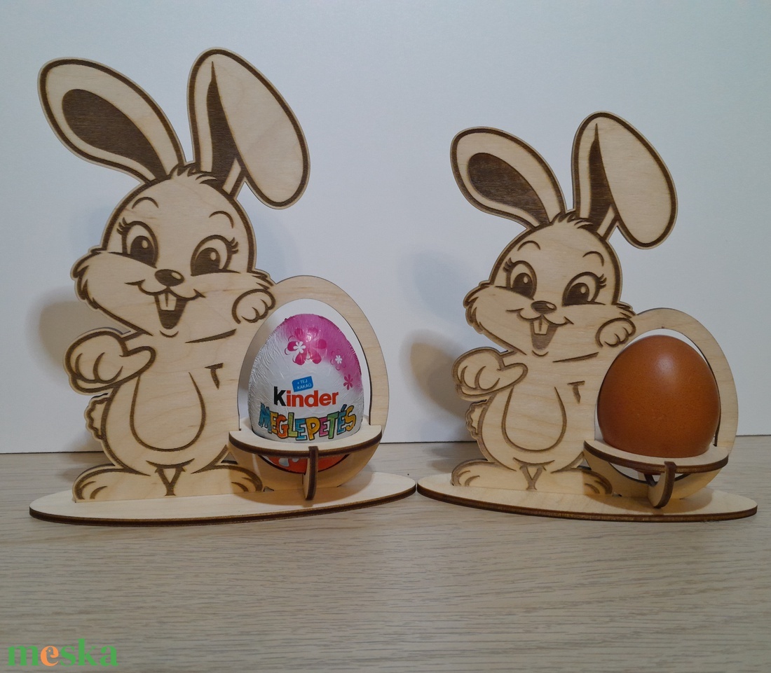 Nyuszis tojástartó - ünnepi díszek, dekorációk - húsvéti díszek és dekorációk - húsvéti tojástartó - Meska.hu