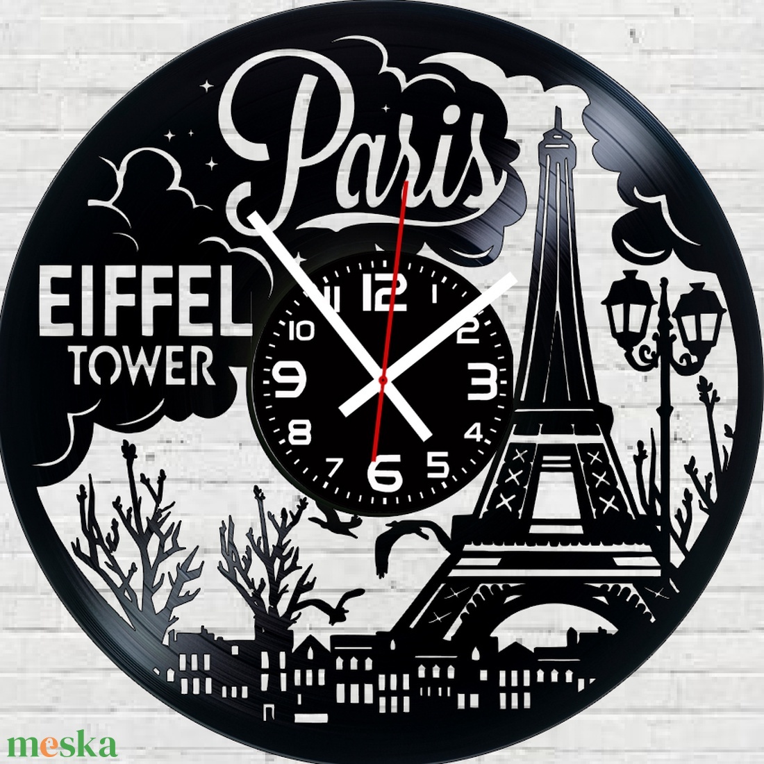 Párizs eiffel torony ,bakelitlemez falióra! - otthon & életmód - dekoráció - fali és függő dekoráció - falióra & óra - Meska.hu Párizs eiffel torony ,bakelitlemez falióra! - otthon & életmód - dekoráció - fali és függő dekoráció - falióra & óra - Meska.hu