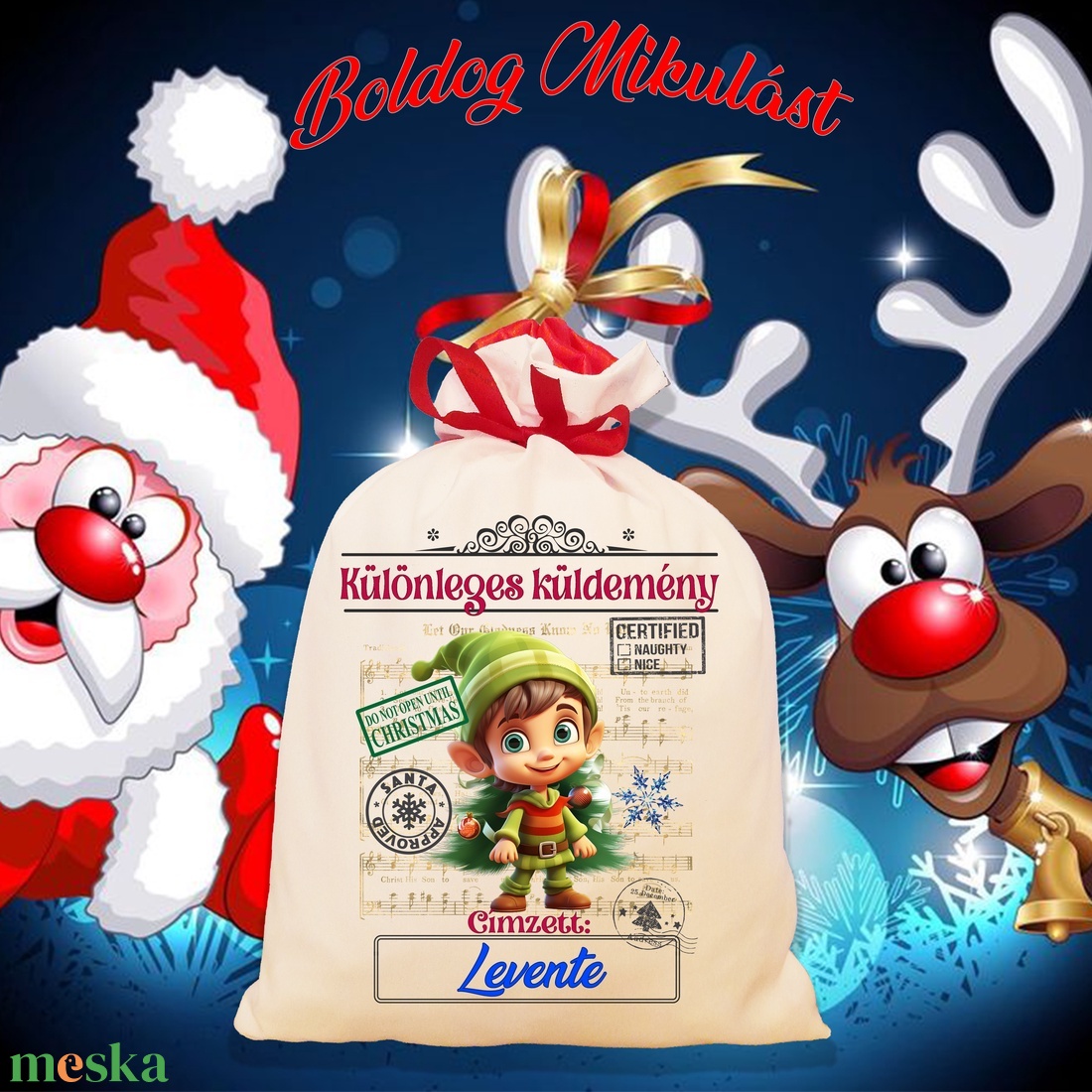 Mikulás zsák, télapó zsák, névreszóló mikulás zsák, egyedi mikulás zsák - karácsony - mikulás - mikulás zsák - Meska.hu Mikulás zsák, télapó zsák, névreszóló mikulás zsák, egyedi mikulás zsák - karácsony - mikulás - mikulás zsák - Meska.hu