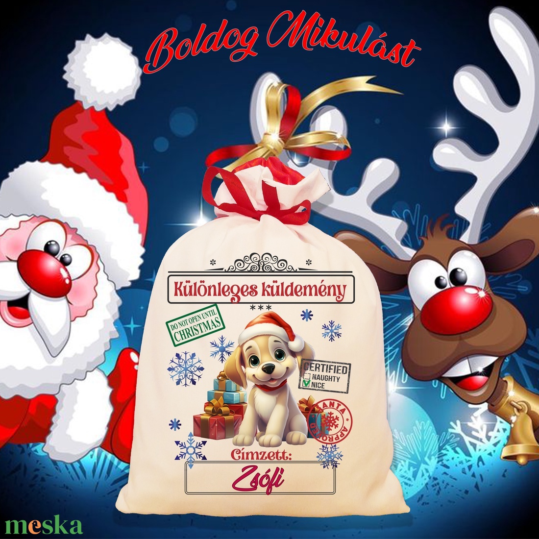 Mikulás zsák, télapó zsák, névreszóló mikulás zsák, egyedi mikulás zsák - karácsony - mikulás - mikulás zsák - Meska.hu Mikulás zsák, télapó zsák, névreszóló mikulás zsák, egyedi mikulás zsák - karácsony - mikulás - mikulás zsák - Meska.hu