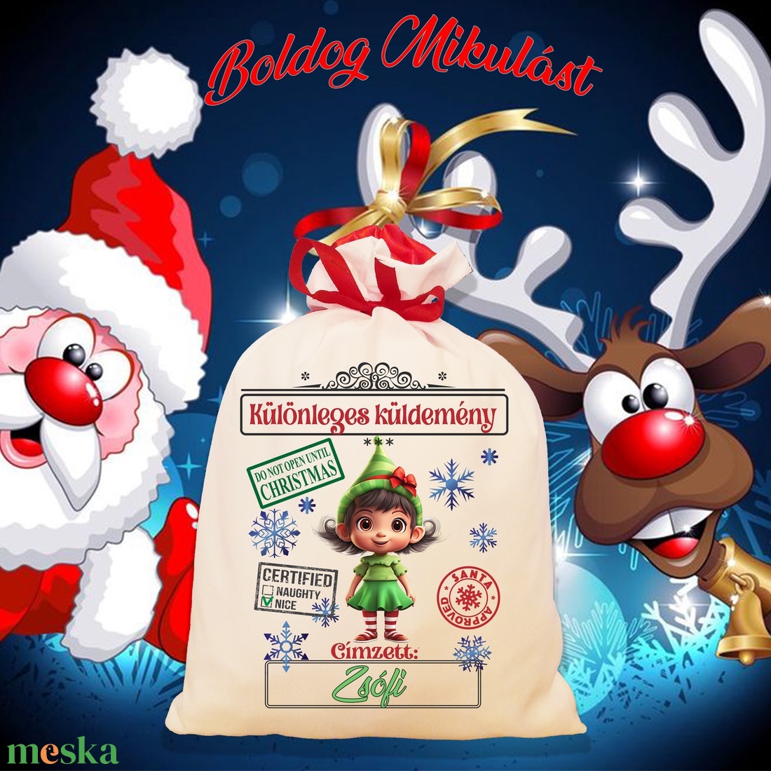 Mikulás zsák, télapó zsák, névreszóló mikulás zsák, egyedi mikulás zsák - karácsony - mikulás - mikulás zsák - Meska.hu Mikulás zsák, télapó zsák, névreszóló mikulás zsák, egyedi mikulás zsák - karácsony - mikulás - mikulás zsák - Meska.hu