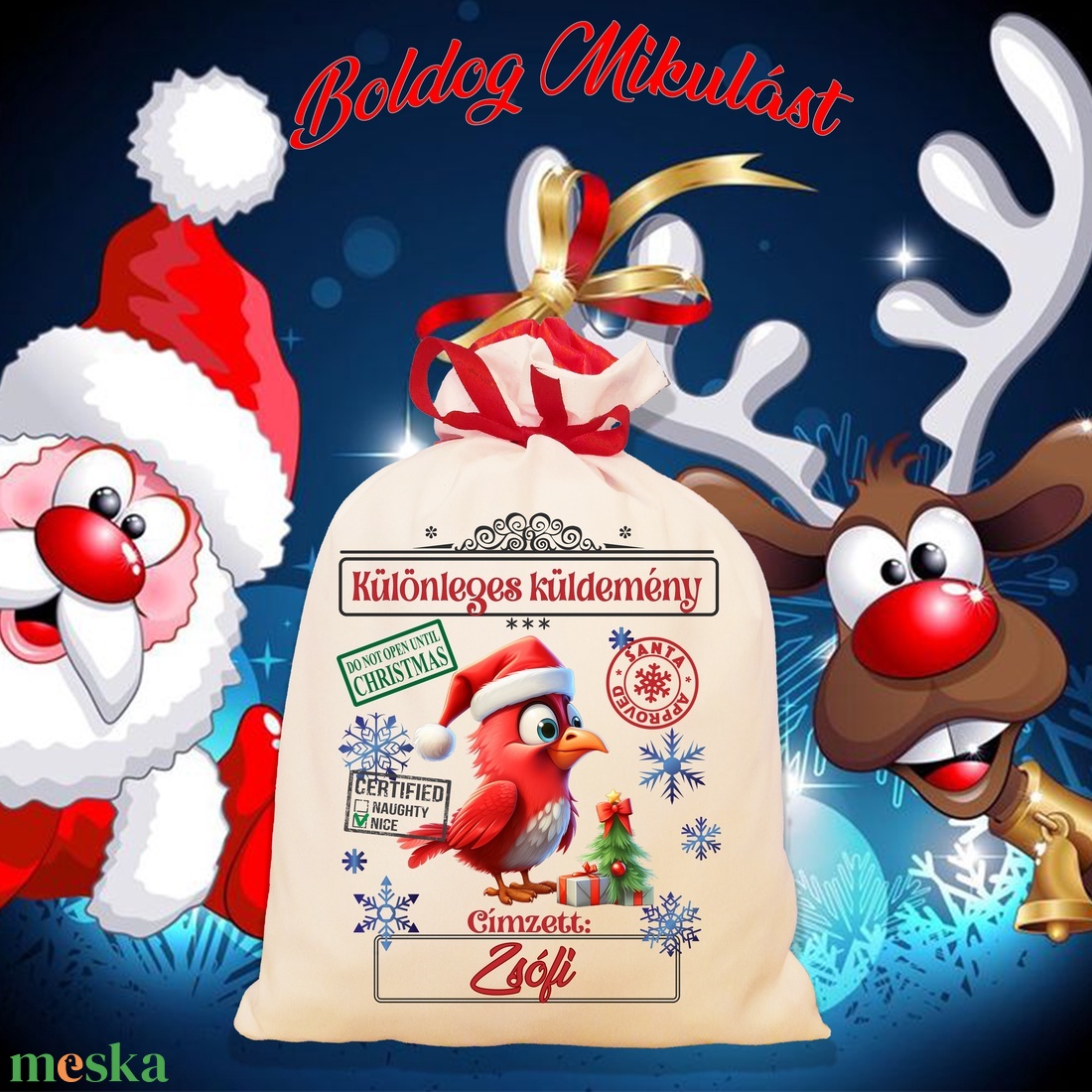 Mikulás zsák, télapó zsák, névreszóló mikulás zsák, egyedi mikulás zsák - karácsony - mikulás - mikulás zsák - Meska.hu Mikulás zsák, télapó zsák, névreszóló mikulás zsák, egyedi mikulás zsák - karácsony - mikulás - mikulás zsák - Meska.hu