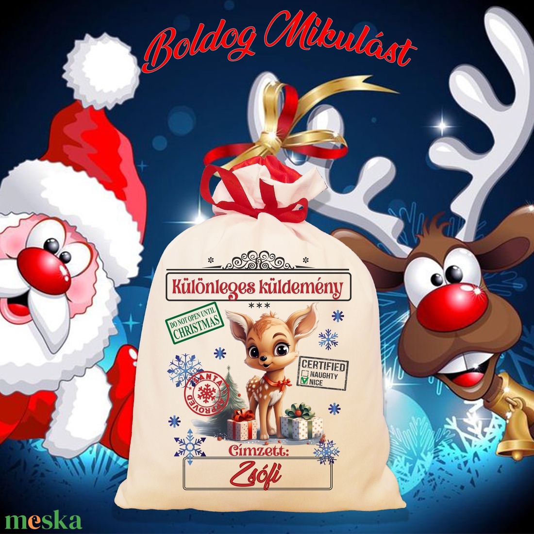 Mikulás zsák, télapó zsák, névreszóló mikulás zsák, egyedi mikulás zsák - karácsony - mikulás - mikulás zsák - Meska.hu Mikulás zsák, télapó zsák, névreszóló mikulás zsák, egyedi mikulás zsák - karácsony - mikulás - mikulás zsák - Meska.hu