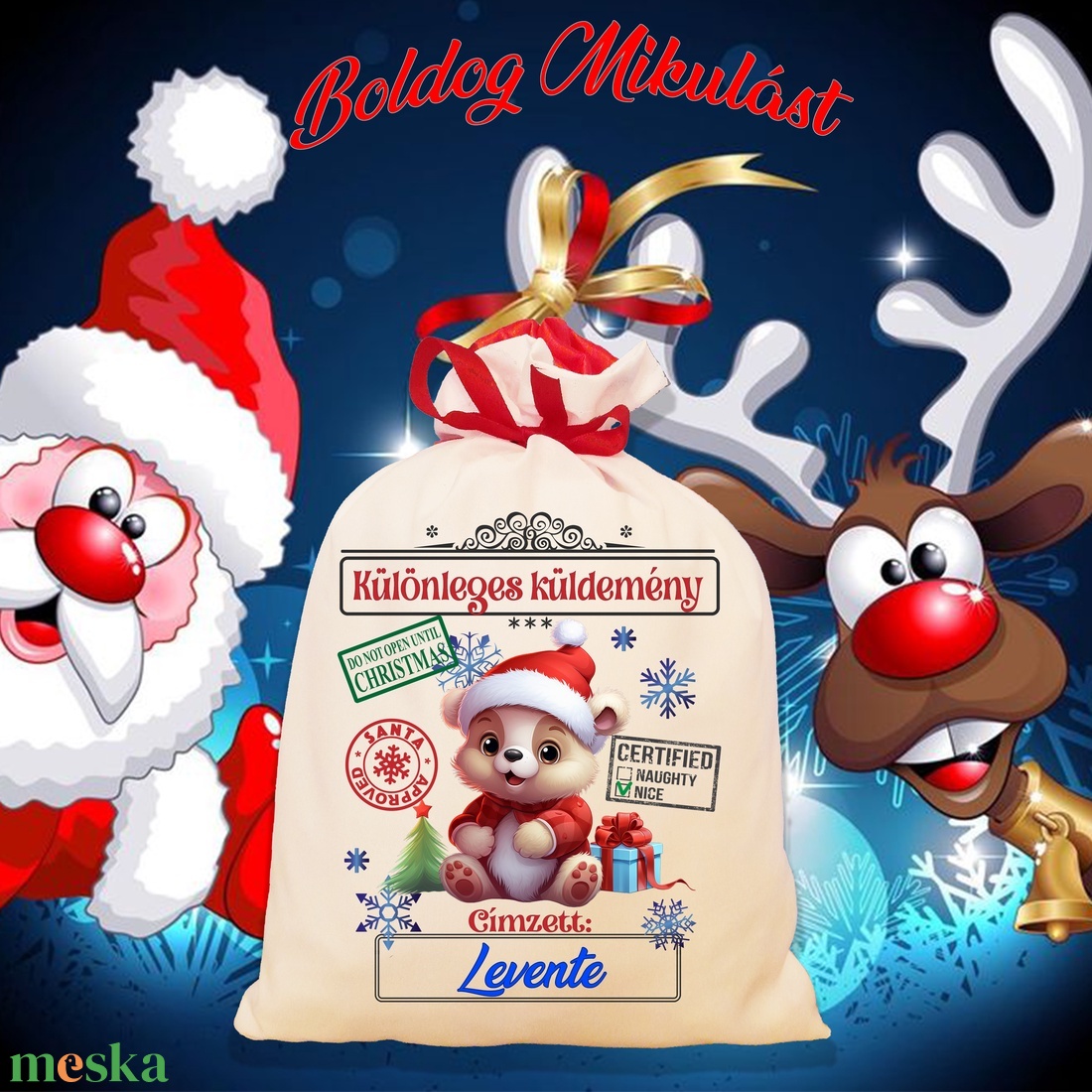 Mikulás zsák, télapó zsák, névreszóló mikulás zsák, egyedi mikulás zsák - karácsony - mikulás - mikulás zsák - Meska.hu Mikulás zsák, télapó zsák, névreszóló mikulás zsák, egyedi mikulás zsák - karácsony - mikulás - mikulás zsák - Meska.hu