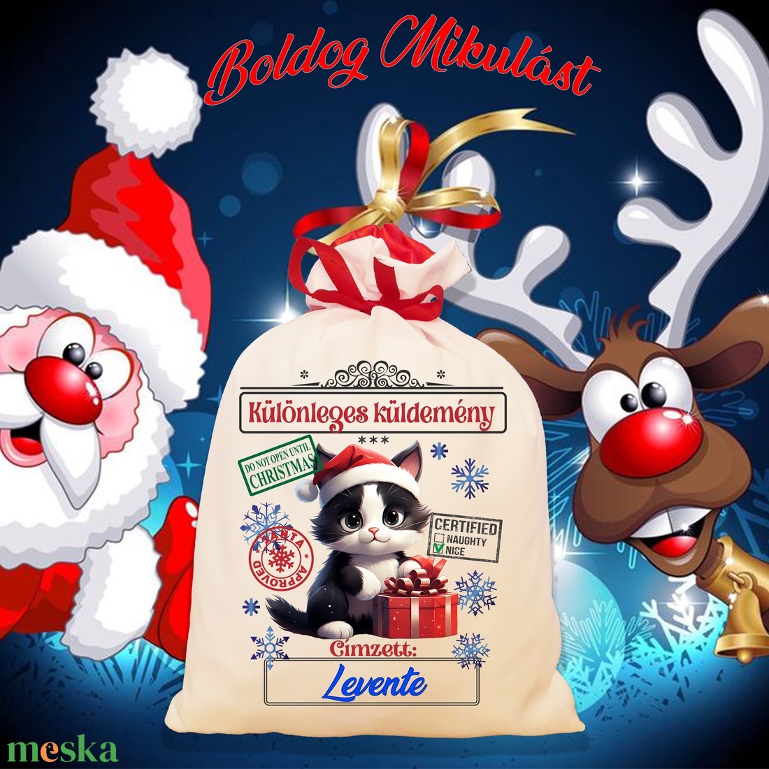 Mikulás zsák, télapó zsák, névreszóló mikulás zsák, egyedi mikulás zsák - karácsony - mikulás - mikulás zsák - Meska.hu Mikulás zsák, télapó zsák, névreszóló mikulás zsák, egyedi mikulás zsák - karácsony - mikulás - mikulás zsák - Meska.hu