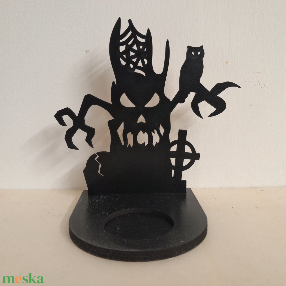 Halloween mintás árnyék lámpa, mécsestartó! - otthon & életmód - dekoráció - halloween - halloweeni dekoráció - Meska.hu