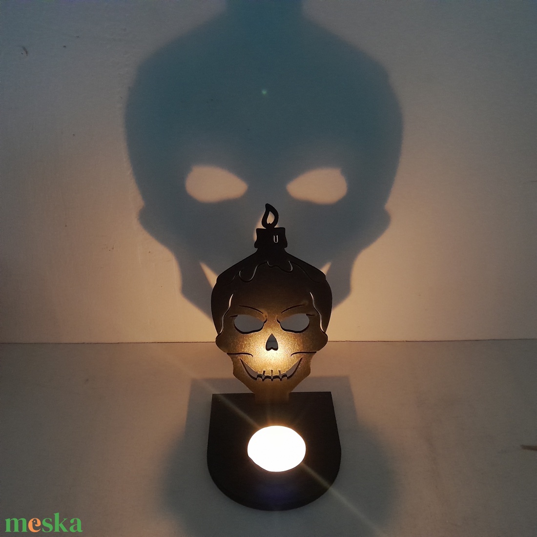 Halloween mintás árnyék lámpa, mécsestartó! - otthon & életmód - dekoráció - halloween - halloweeni dekoráció - Meska.hu