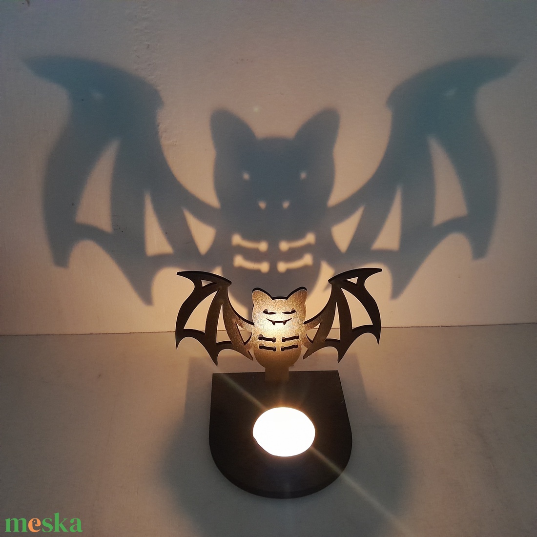 Halloween mintás árnyék lámpa, mécsestartó! - otthon & életmód - dekoráció - halloween - halloweeni dekoráció - Meska.hu