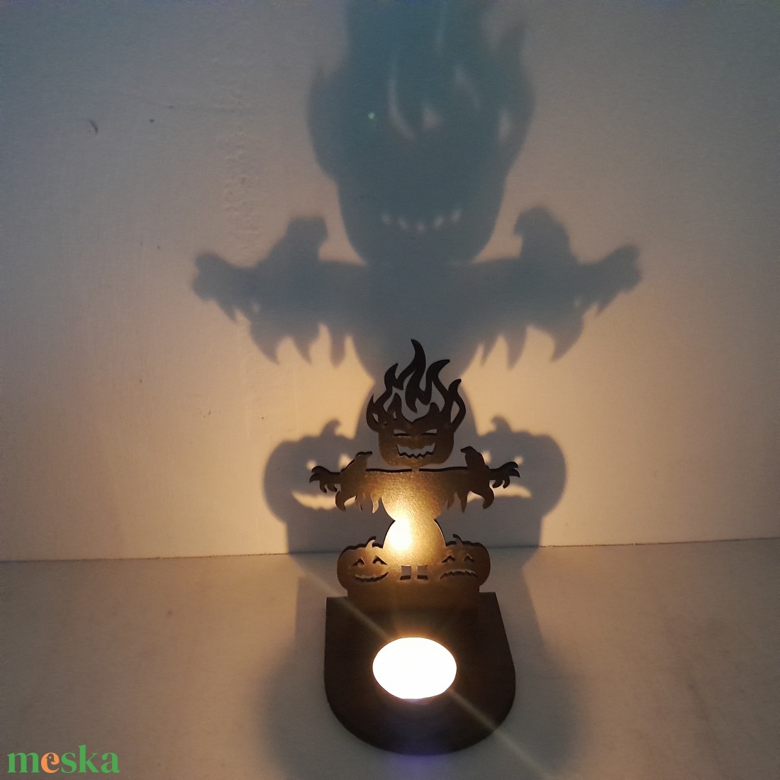 Halloween mintás árnyék lámpa, mécsestartó! - otthon & életmód - dekoráció - halloween - halloweeni dekoráció - Meska.hu