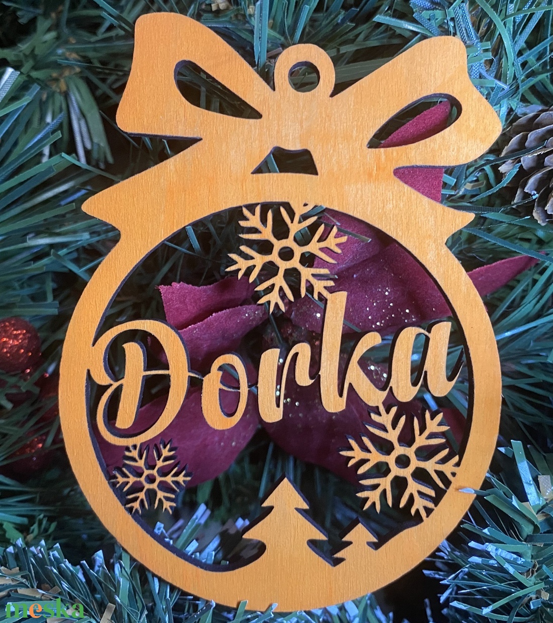 Névre szóló karácsonyfadísz! - karácsony - karácsonyi lakásdekoráció - karácsonyfadíszek - Meska.hu