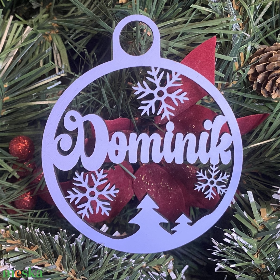 Névre szóló karácsonyfadísz! - karácsony - karácsonyi lakásdekoráció - karácsonyfadíszek - Meska.hu