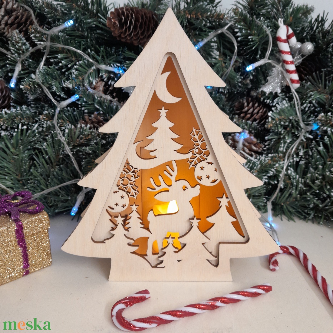 Karácsonyi lámpás! - karácsony - karácsonyi lakásdekoráció - karácsonyi lakásdíszek - Meska.hu