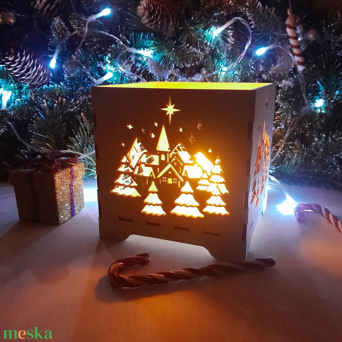 Karácsonyi lámpás! - karácsony - karácsonyi lakásdekoráció - karácsonyi lakásdíszek - Meska.hu