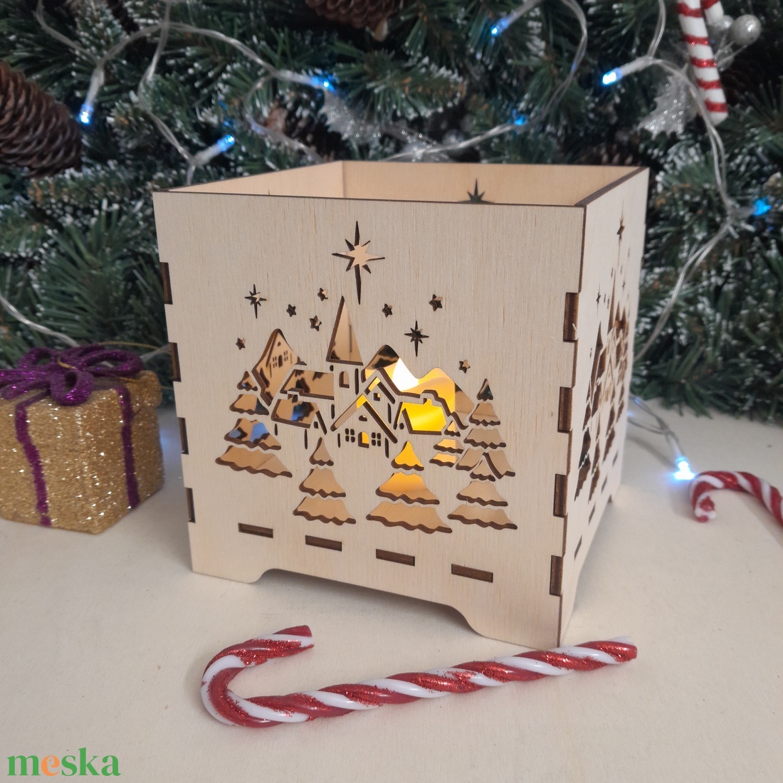 Karácsonyi lámpás! - karácsony - karácsonyi lakásdekoráció - karácsonyi lakásdíszek - Meska.hu