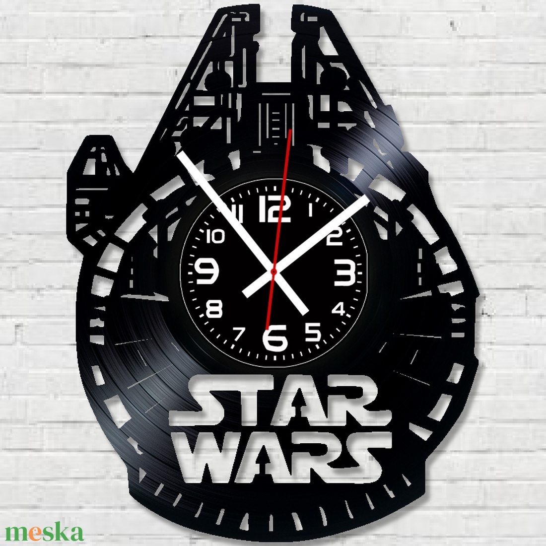 Star Wars bakelitlemez falióra! - otthon & életmód - dekoráció - fali és függő dekoráció - falióra & óra - Meska.hu