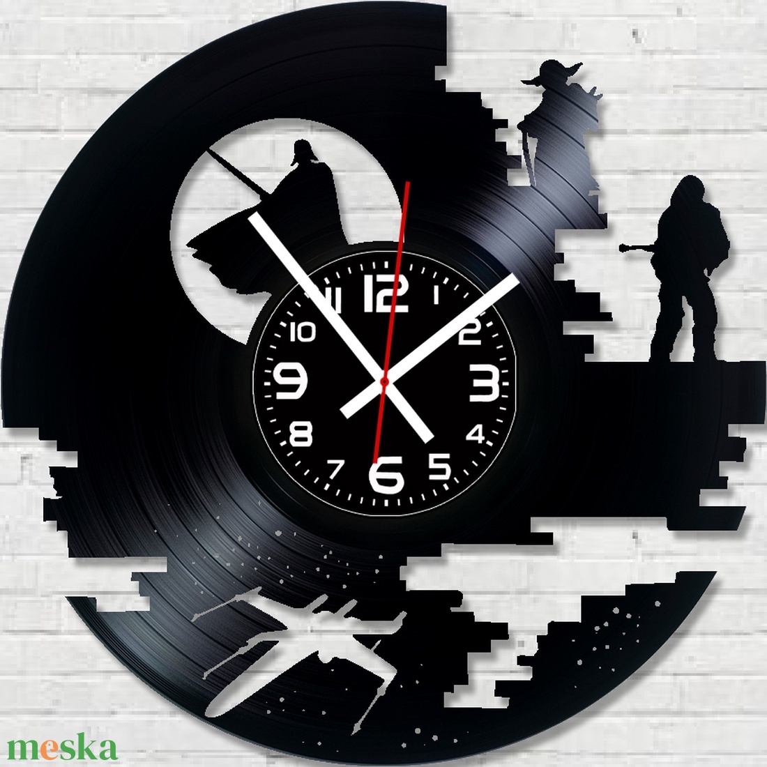 Star Wars bakelitlemez falióra! - otthon & életmód - dekoráció - fali és függő dekoráció - falióra & óra - Meska.hu