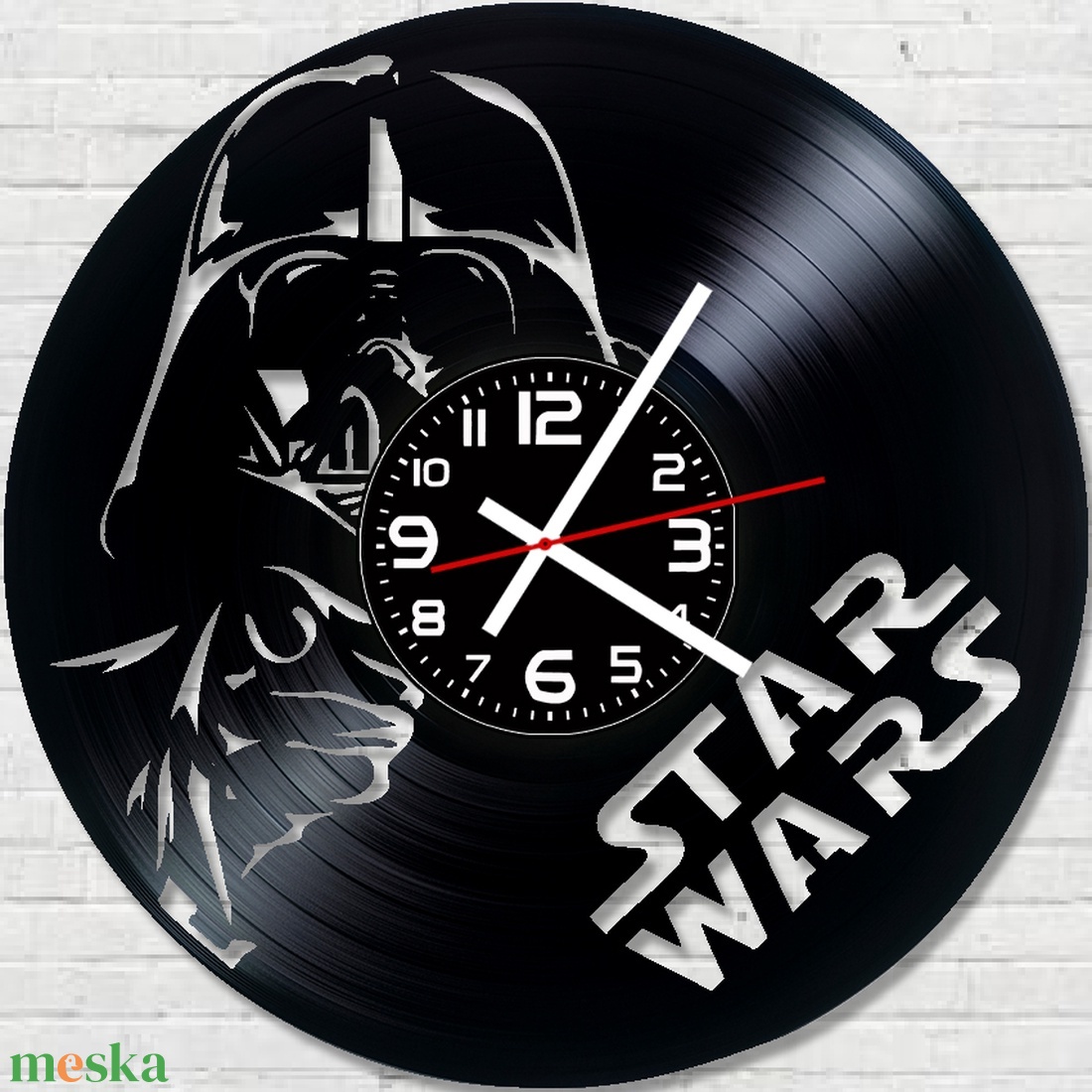 Star Wars bakelitlemez falióra! - otthon & életmód - dekoráció - fali és függő dekoráció - falióra & óra - Meska.hu