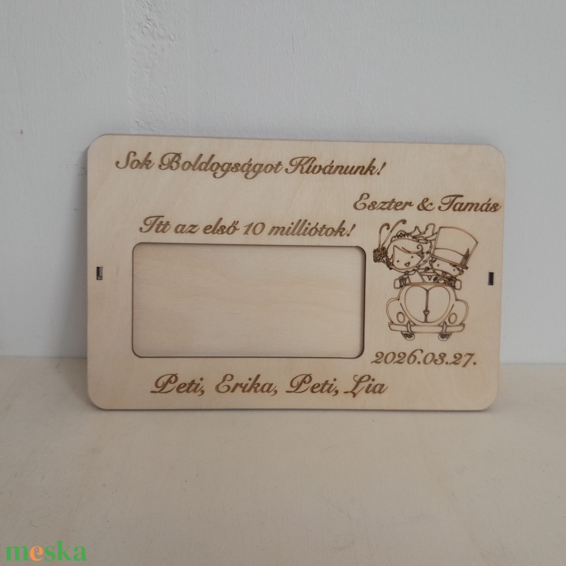 Esküvői első 10milliós pénzátadó - esküvő - emlék & ajándék - nászajándék - esküvői pénzátadó doboz - Meska.hu