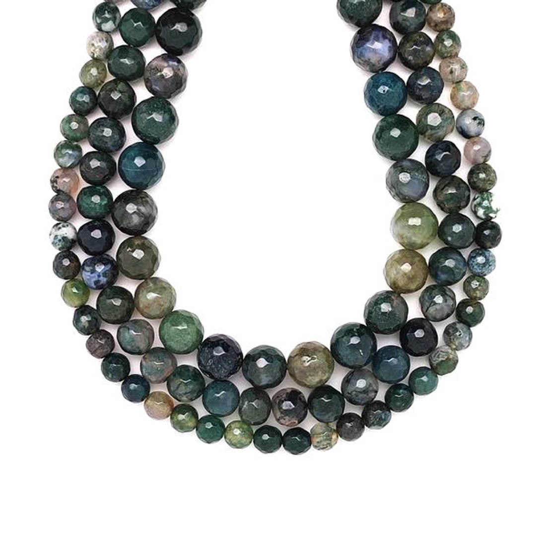 Achát moha fazettált A golyó 10mm � ékszerkészítő alapanyag (füzér) - kellékek & szerszámok - ásvány alapanyag - ásványfüzér - Meska.hu