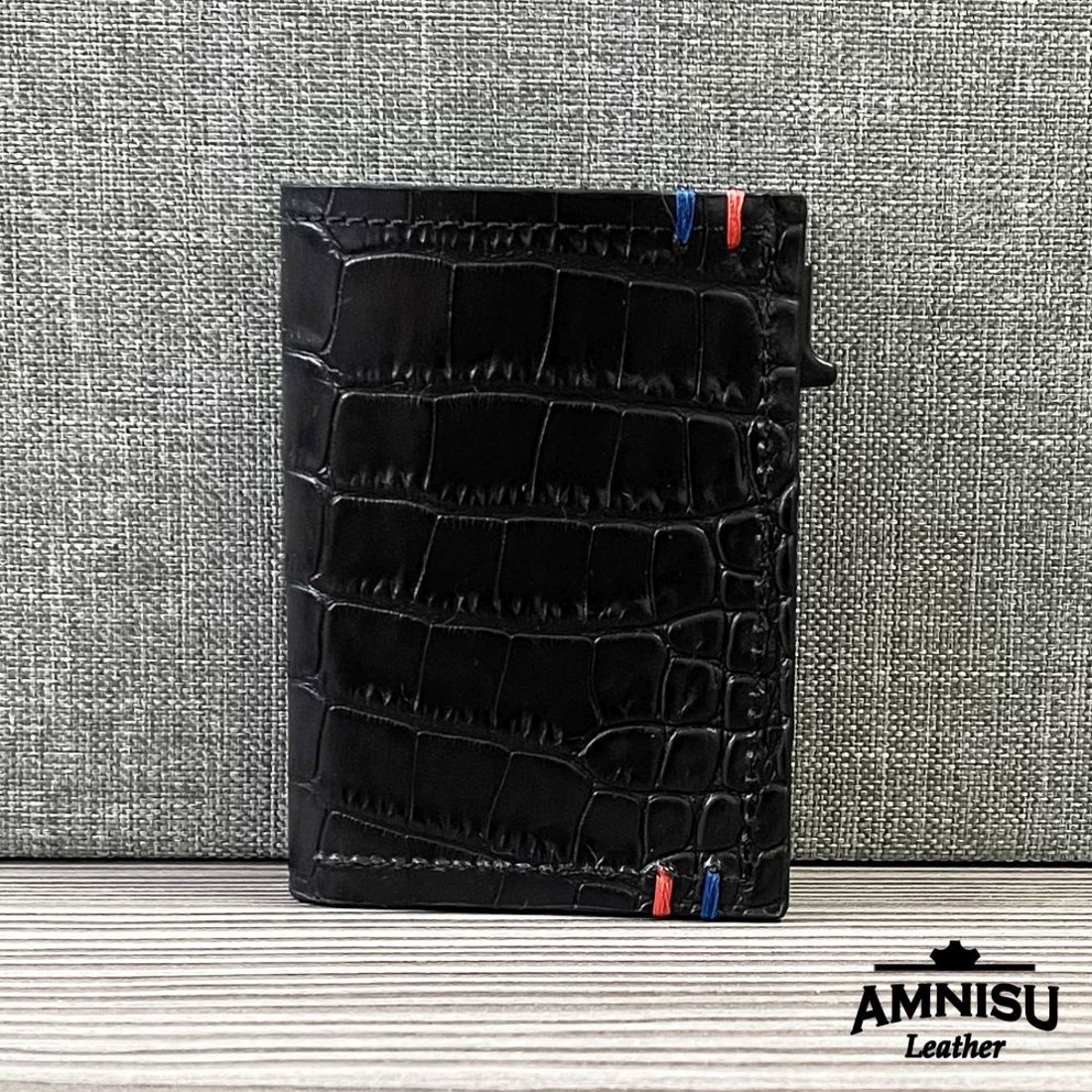 Fekete alumínium irattartós pénztárca -  - Meska.hu