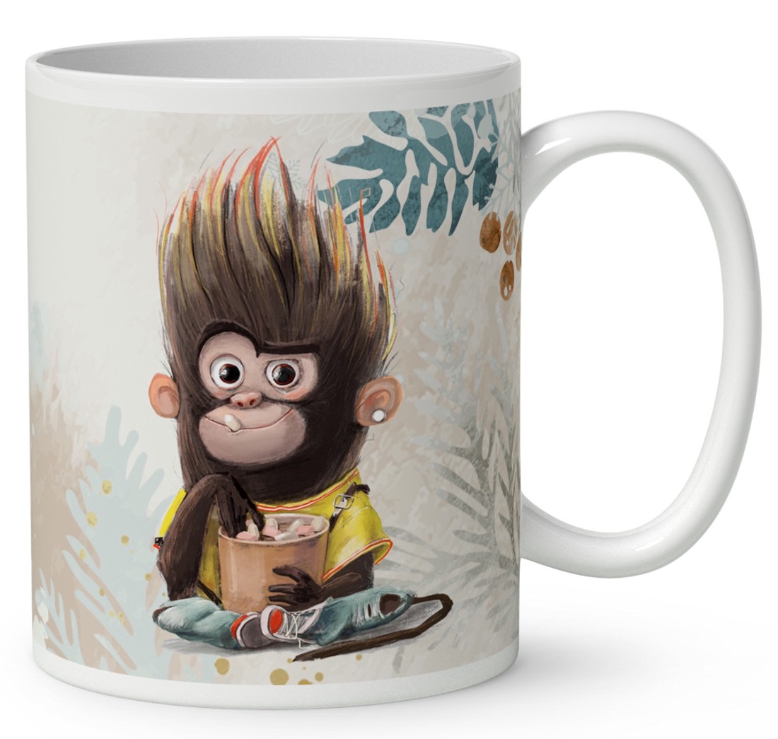 Kérd a neveddel - Kávés Maki mintás bögre - otthon & életmód - konyhafelszerelés, tálalás - tálalás - bögre & csésze - Meska.hu