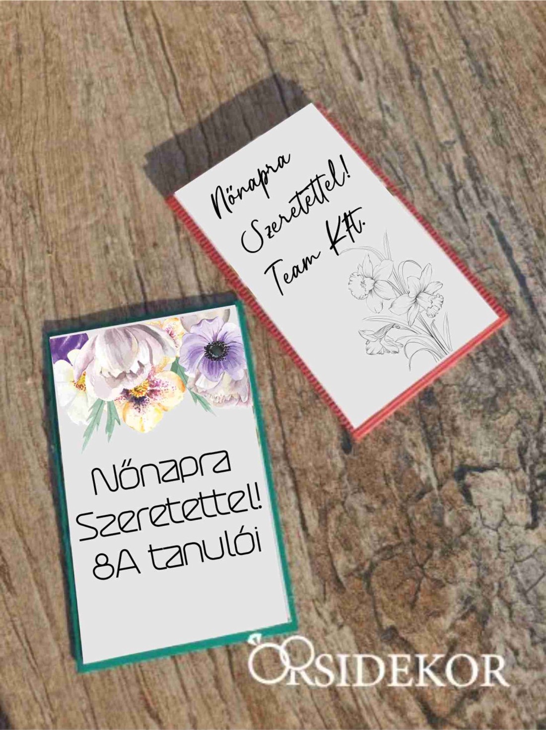 Nőnapi ajándék virágmag papírtasakban matricával díszítve - otthon & életmód - dekoráció - dísztárgy - Meska.hu