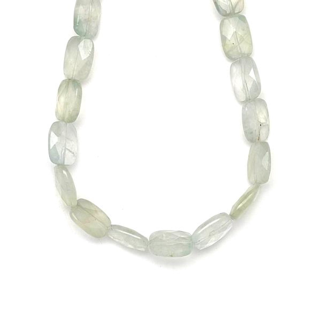 Prehnit fazettált téglalap 9-10x14mm - kellékek & szerszámok - ásvány alapanyag - ásványfüzér - Meska.hu