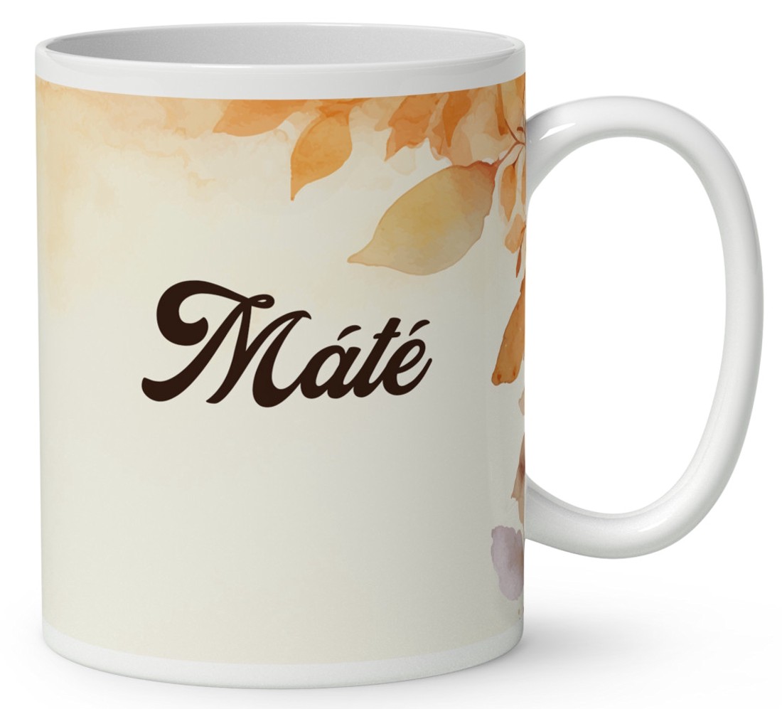 Névvel kérhető - Aranyos őszi manó mintás bögre - otthon & életmód - konyhafelszerelés, tálalás - tálalás - bögre & csésze - Meska.hu