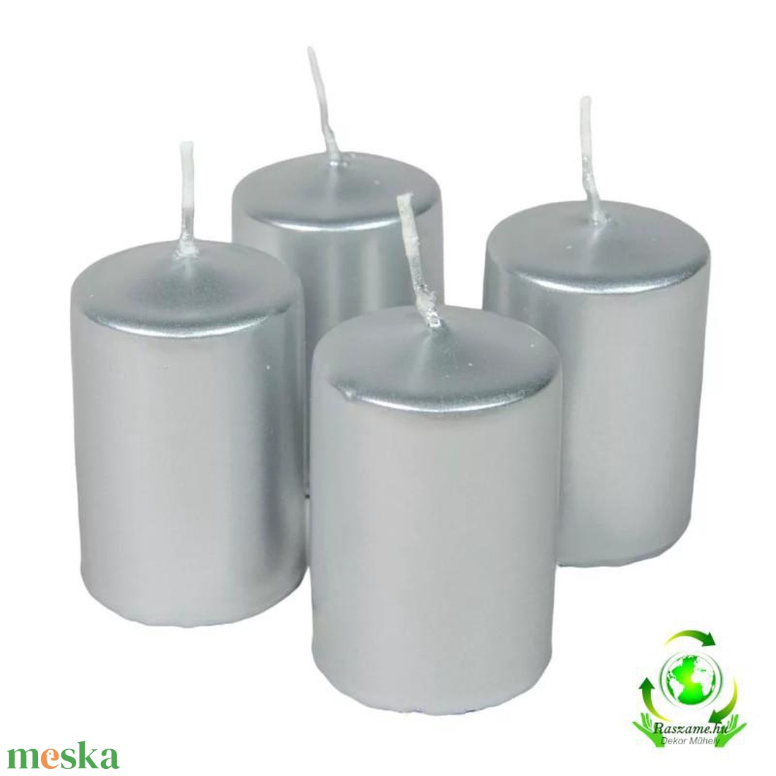 Adventi metál gyertya szett 40x60mm - ezüst - kellékek & szerszámok - dekorációs kellékek - dekorációs gyertya - Meska.hu Adventi metál gyertya szett 40x60mm - ezüst - kellékek & szerszámok - dekorációs kellékek - dekorációs gyertya - Meska.hu