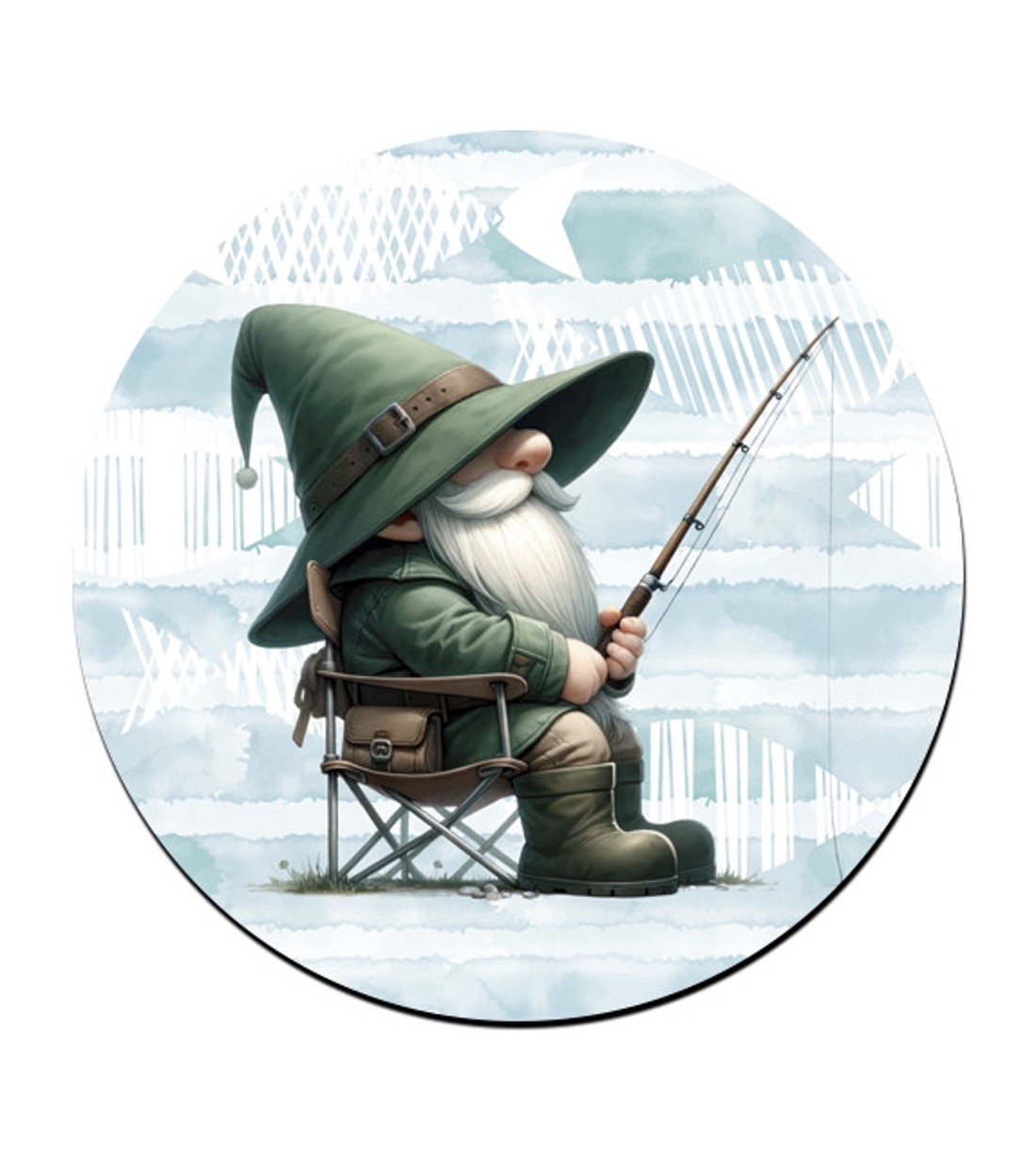 Türelmes horgász manó mintás bögre alátét -  - Meska.hu