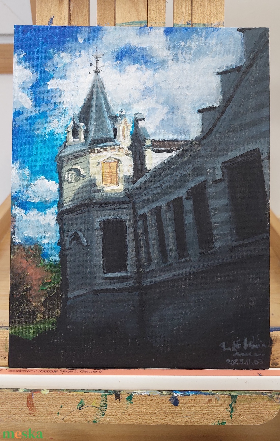 Nádasdy Kastély festmény - művészet - festmény - akril - Meska.hu