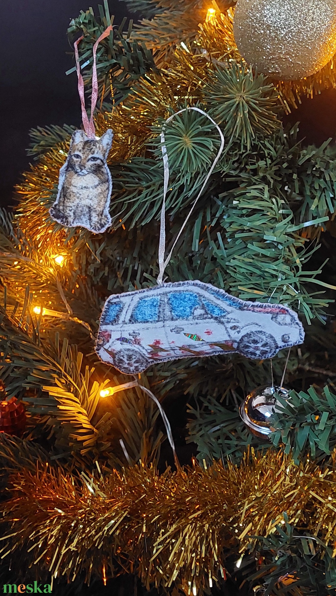 Egyedi karácsonyfadísz - karácsony - karácsonyi lakásdekoráció - karácsonyfadíszek - Meska.hu