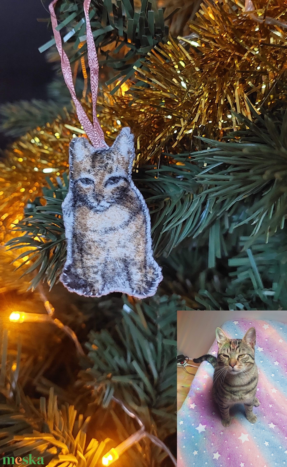 Egyedi karácsonyfadísz - karácsony - karácsonyi lakásdekoráció - karácsonyfadíszek - Meska.hu