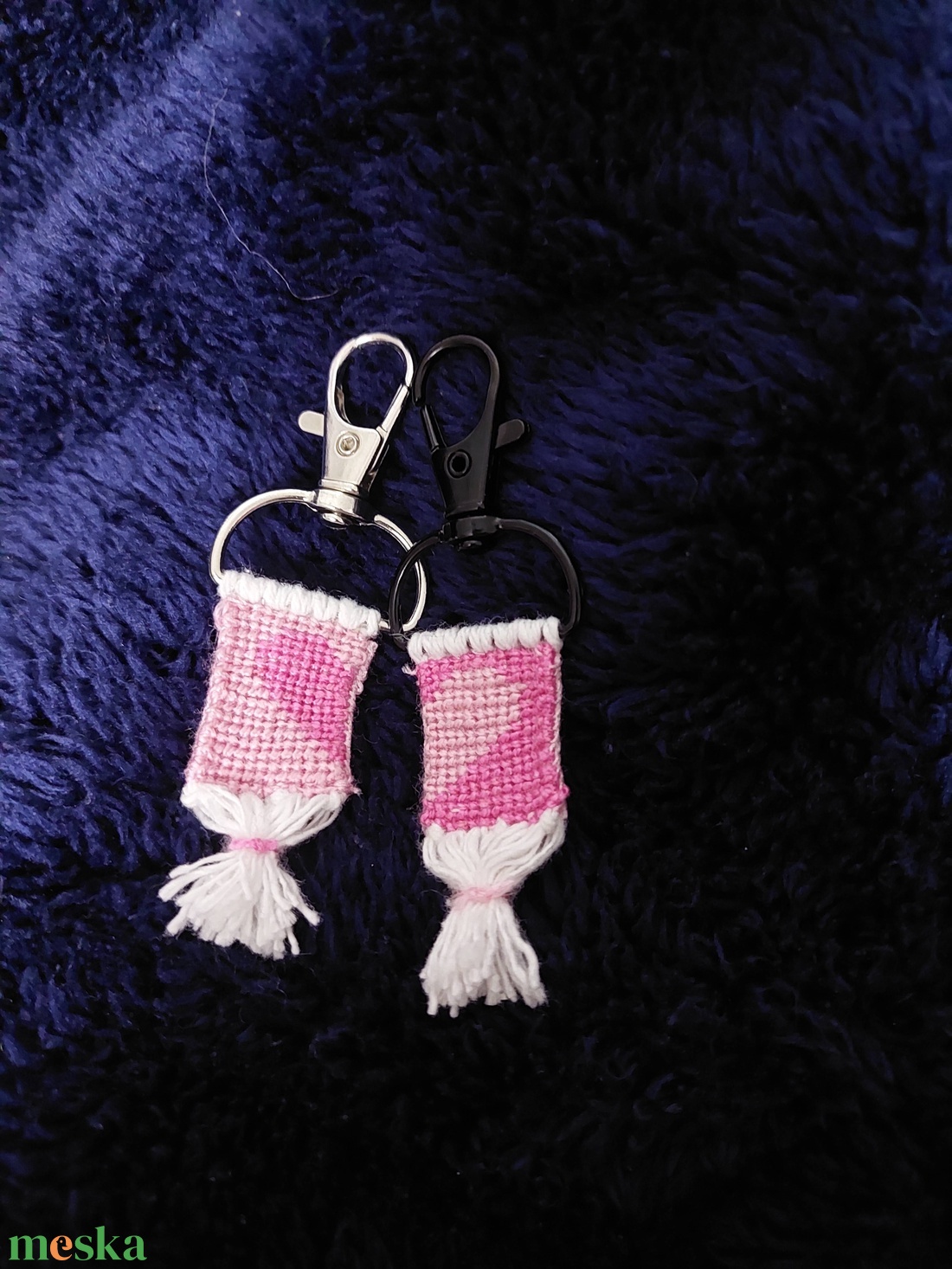 Páros szíves kulcstartó - táska & tok - kulcstartó & táskadísz - kulcstartó - Meska.hu