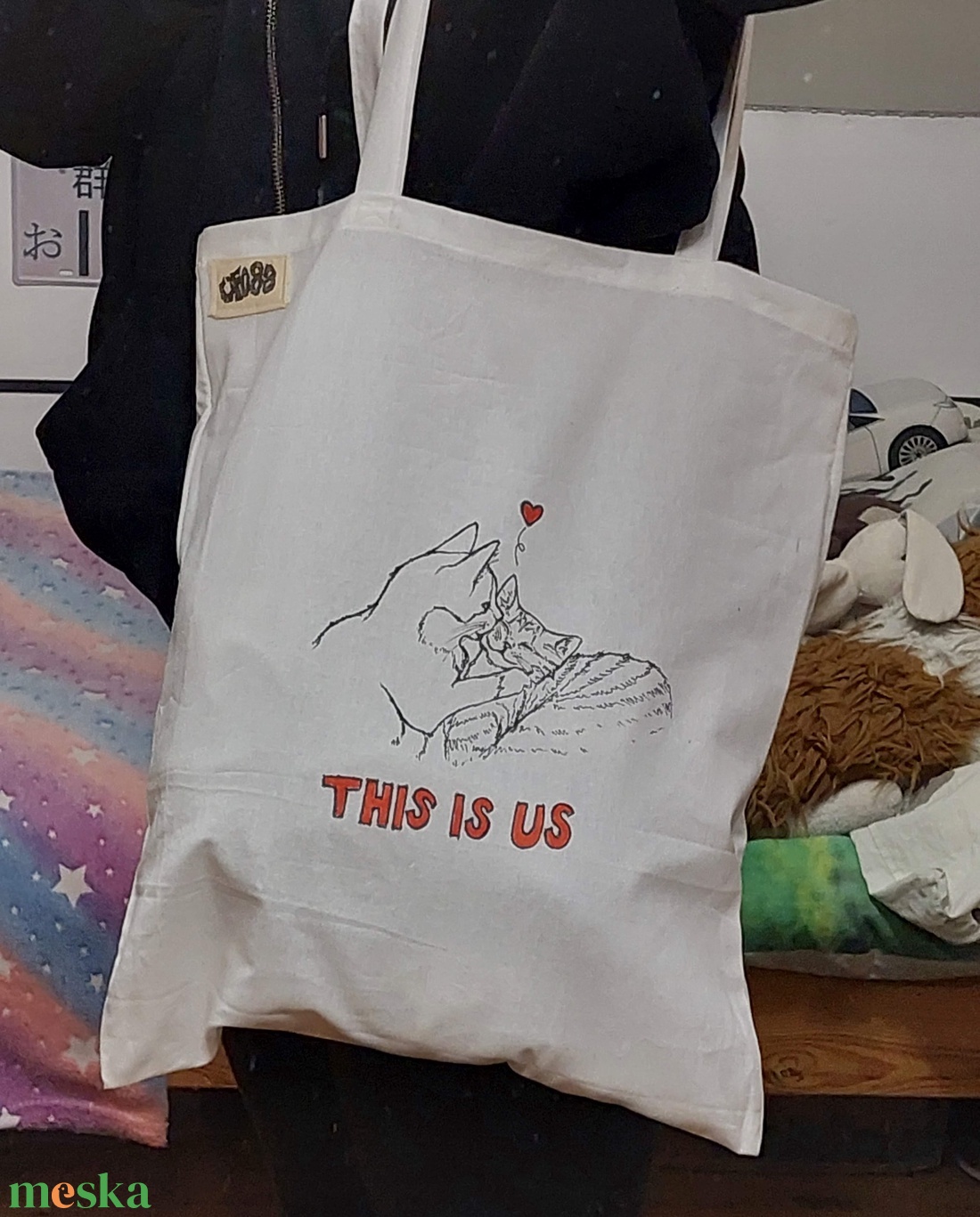 This is us cicás vászontáska - táska & tok - bevásárlás & shopper táska - shopper, textiltáska, szatyor - Meska.hu